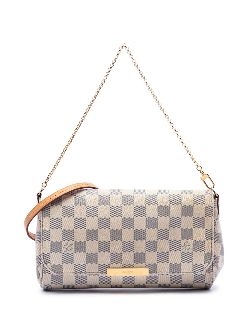 Louis Vuitton Pre-Owned 2017 Damier Azur Favorite MM satchel - Bianco