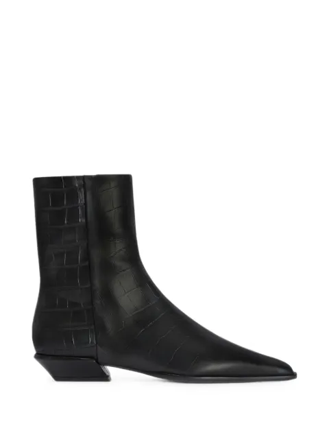 Paris Texas Bettina croc-effect ankle boots
