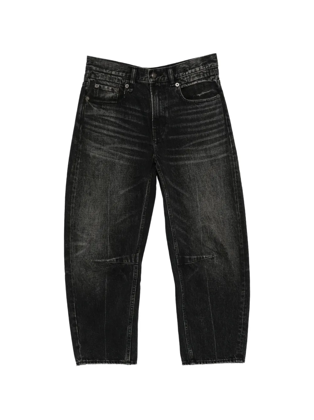 R13 faded-effect barrel jeans - Nero