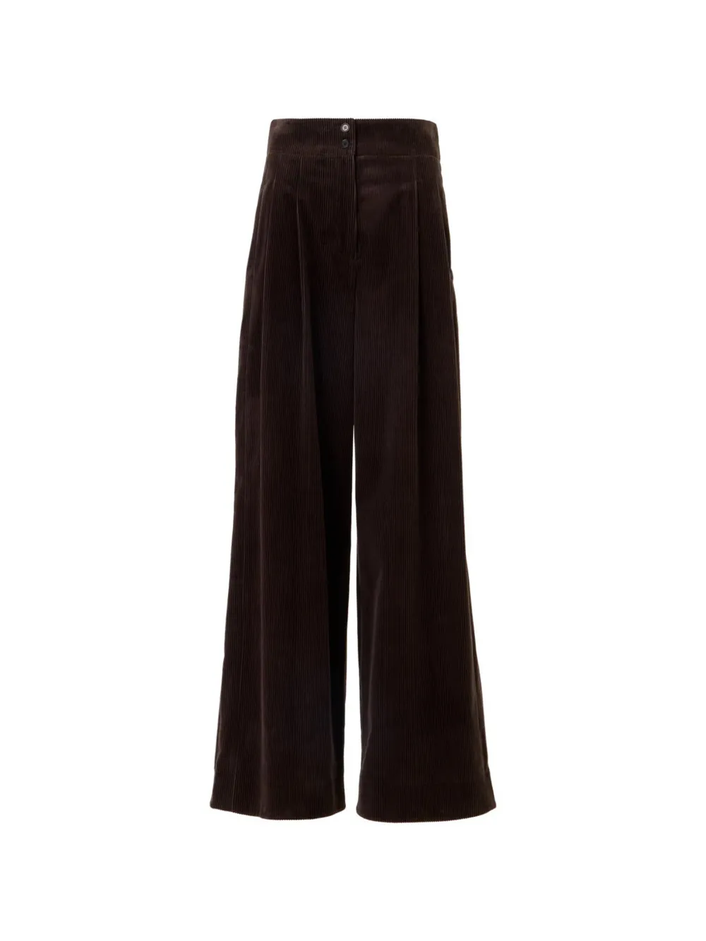 Akris pantalon palazzo Florence en velours côtelé - Marron Akris pantalon palazzo Florence en velours côtelé - Marron