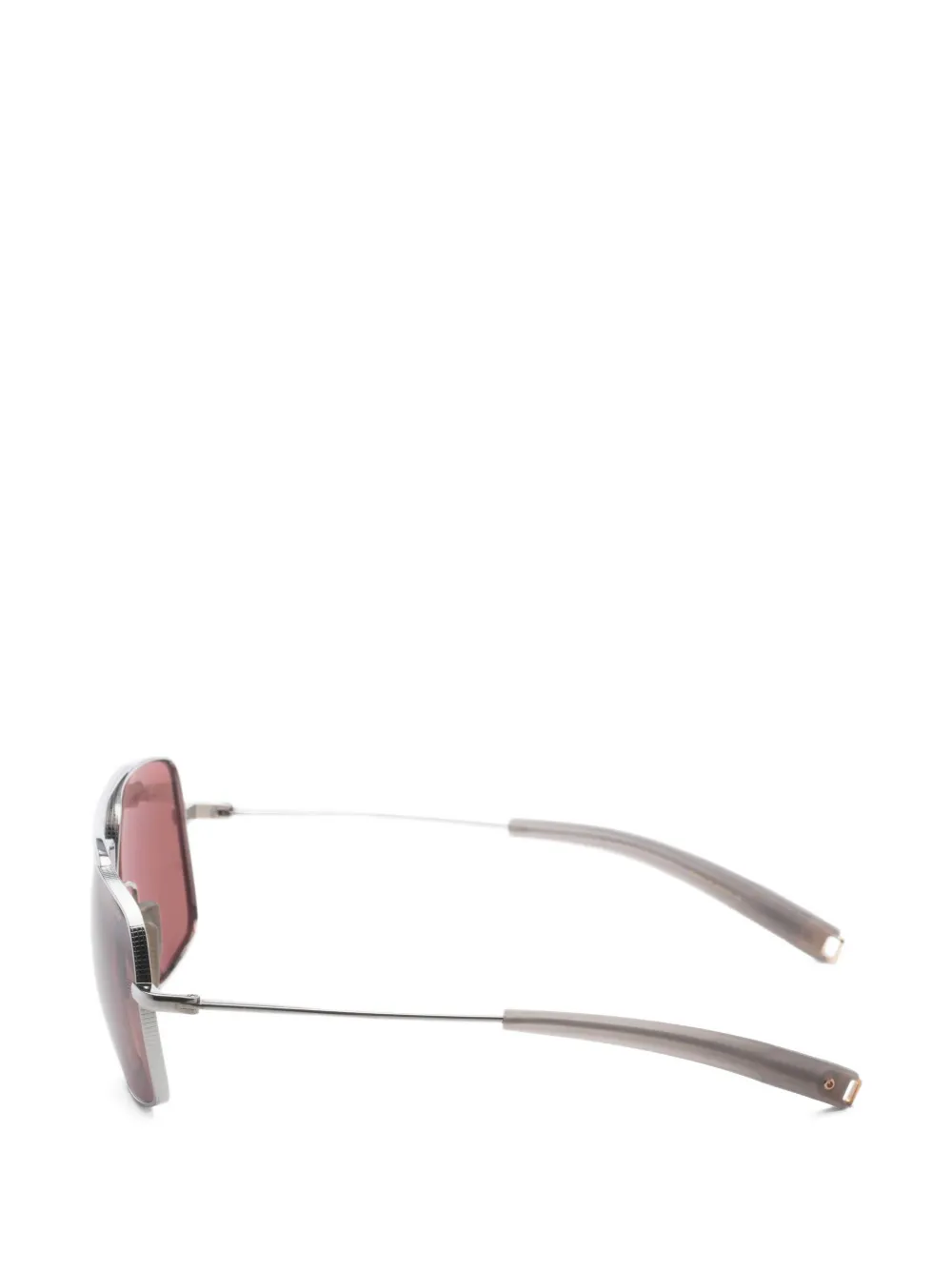 Dita Eyewear Lancier zonnebril met dubbele brug en geometrisch montuur Zilver