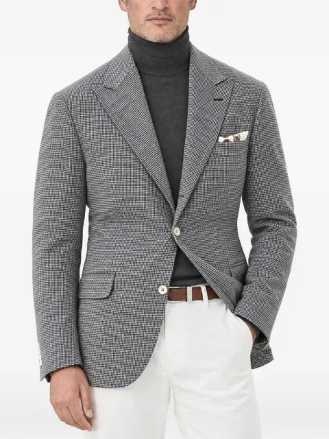 Brunello Cucinelli check-pattern wool blazer