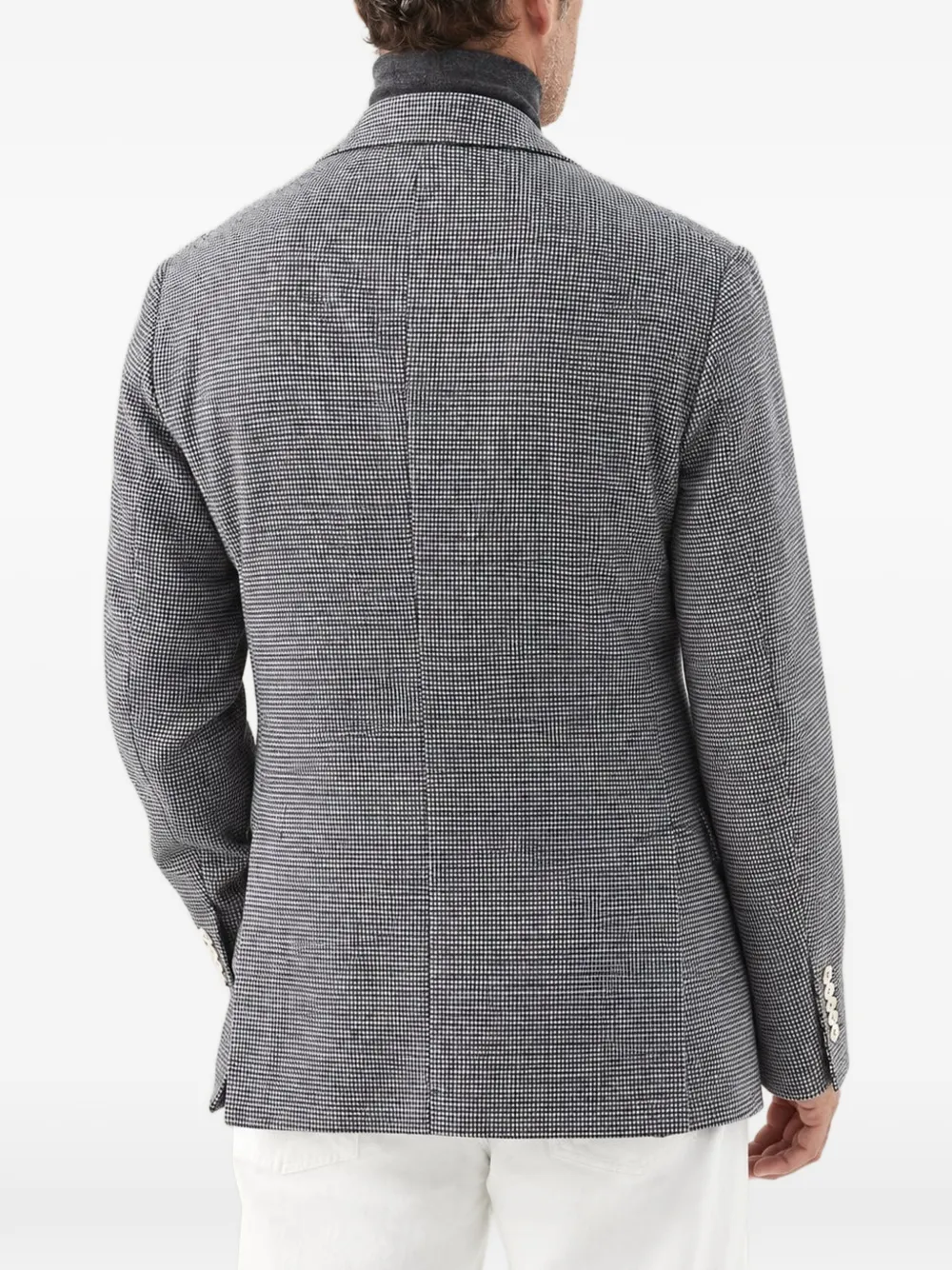 Brunello Cucinelli Geruite blazer Grijs