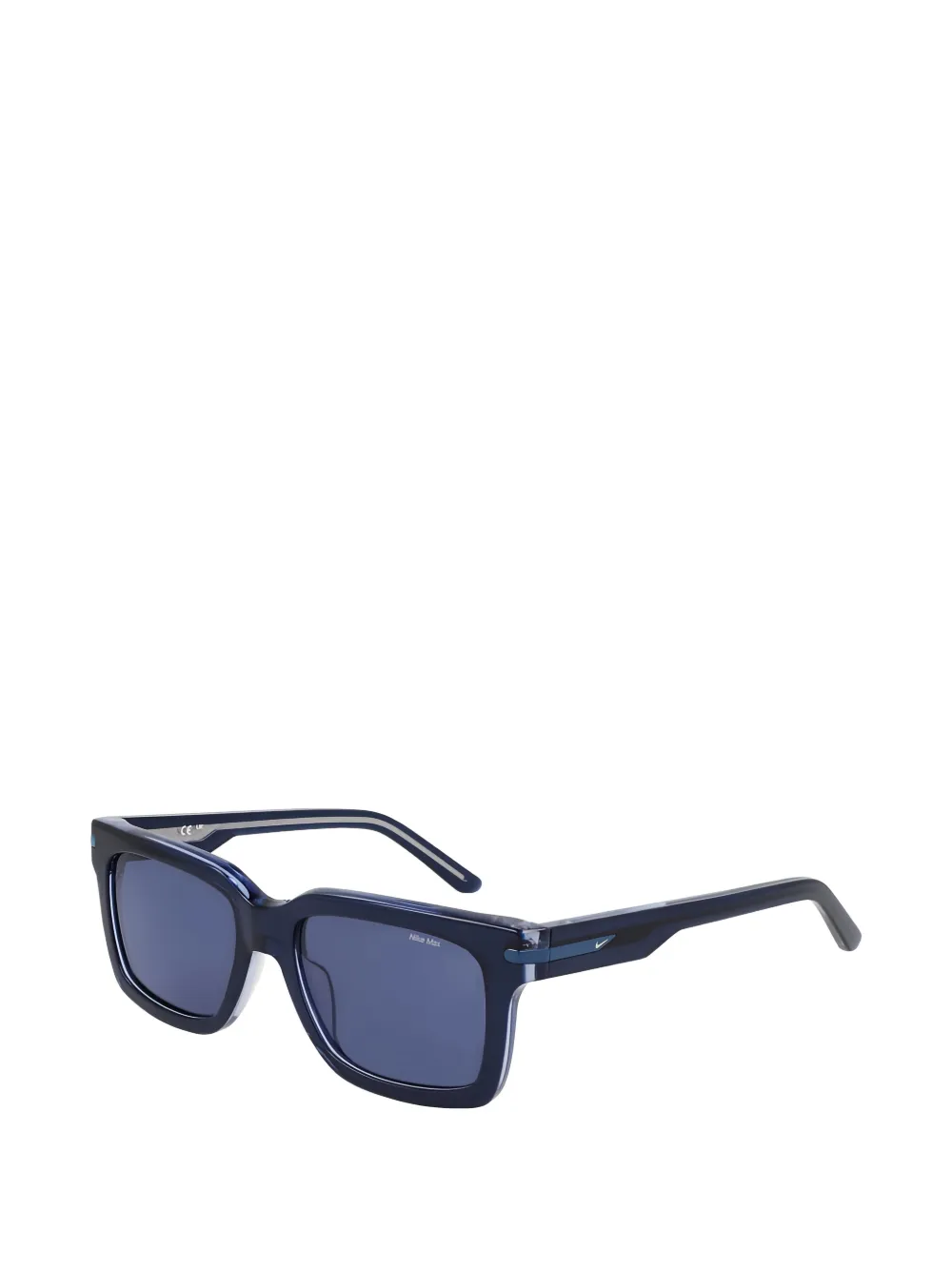Nike Zonnebril met rechthoekig montuur Blauw