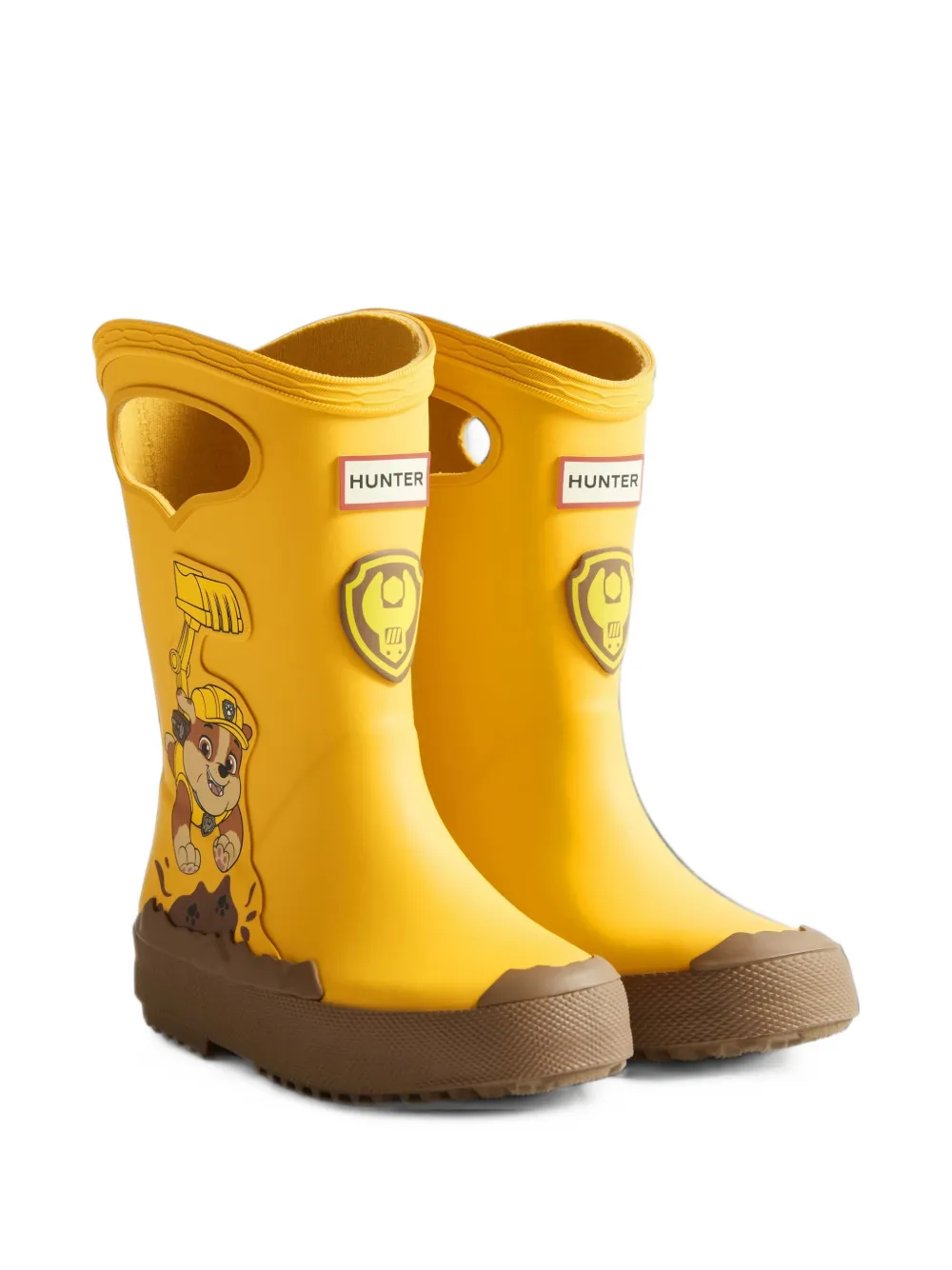 Hunter Kids Paw Patrol Rubble wellies - Giallo