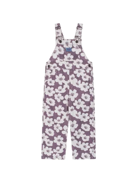 Favorite People Fam floral-pattern corduroy dungarees