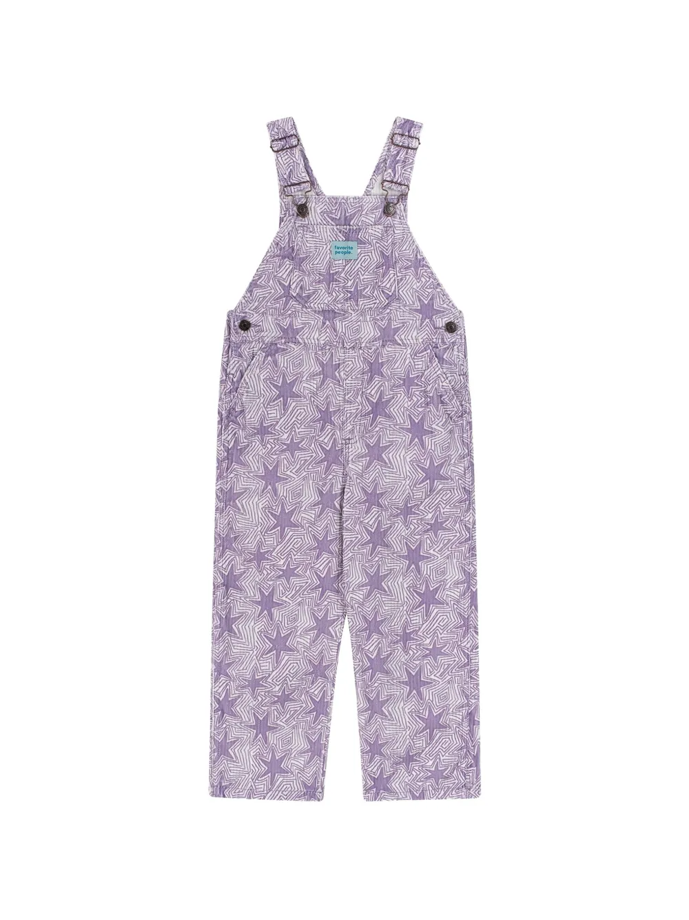 Favorite People Homefolk star-print corduroy overalls - Violett