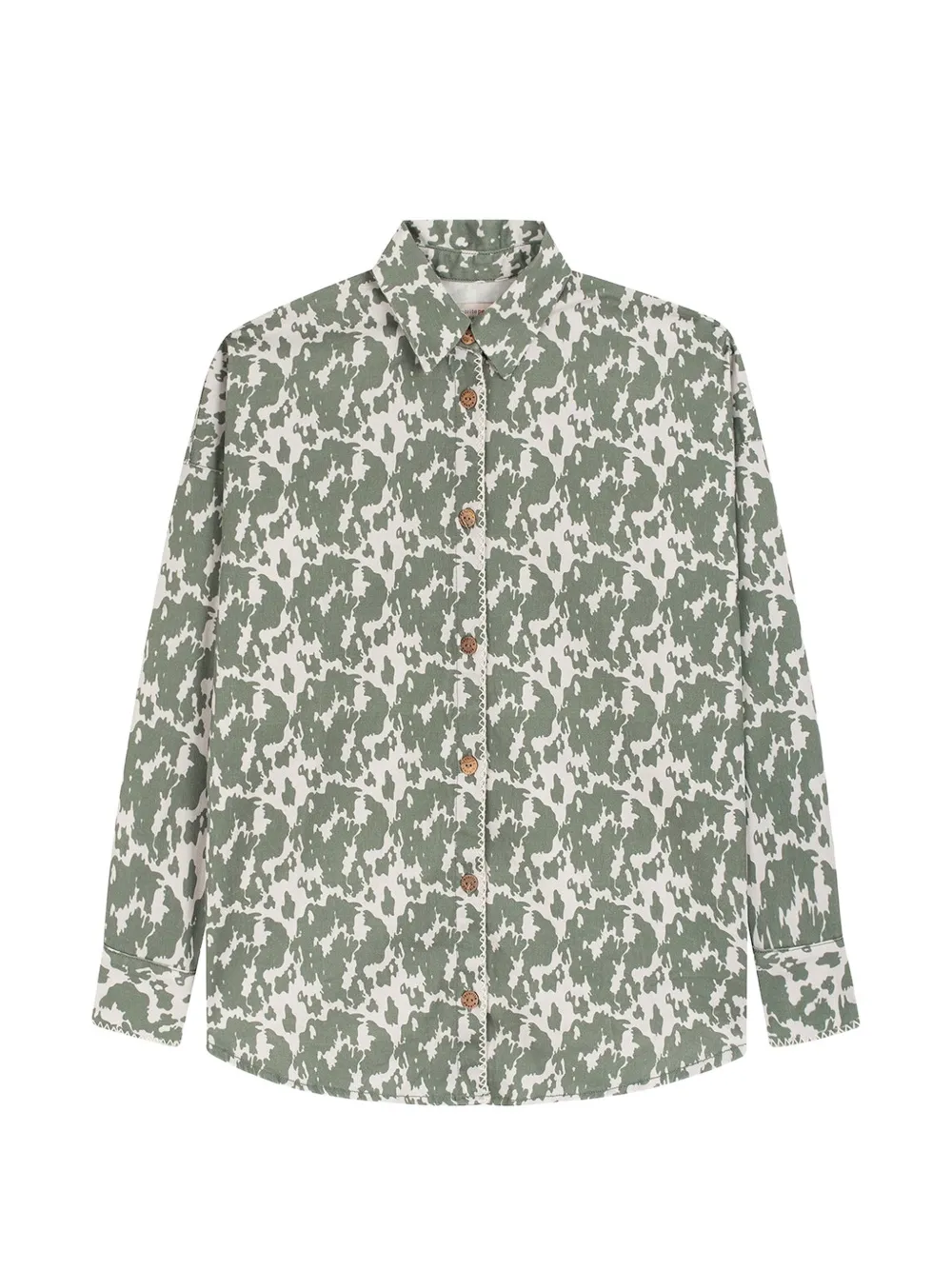 Favorite People Crush cow-pattern cotton shirt
