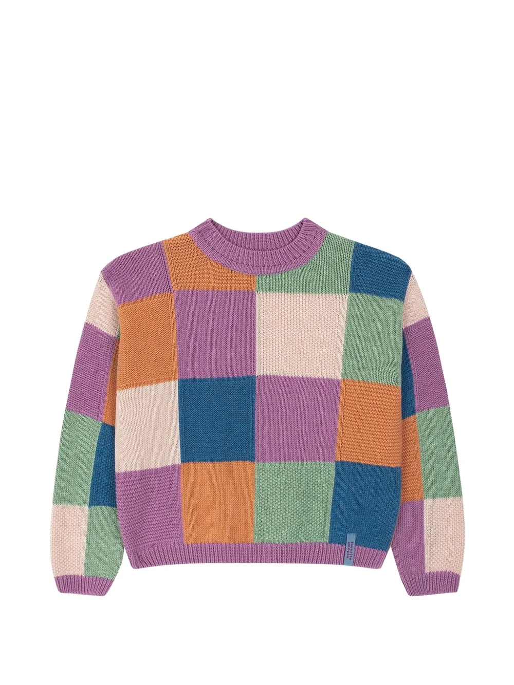 Favorite People Crayons patchwork colour-block sweater - Viola