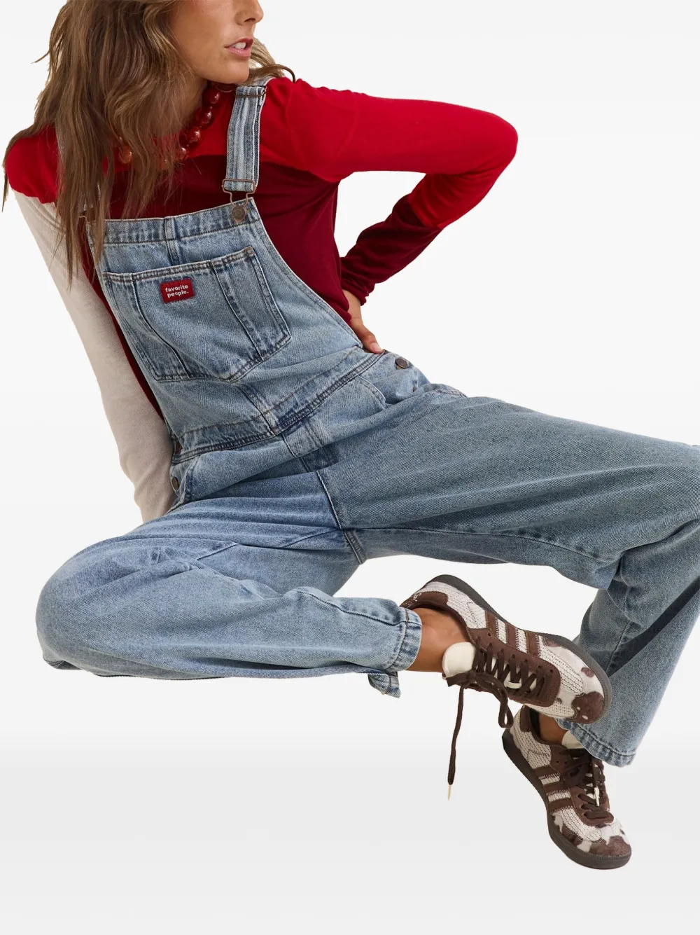 Favorite People Old Bike denim overall Blauw