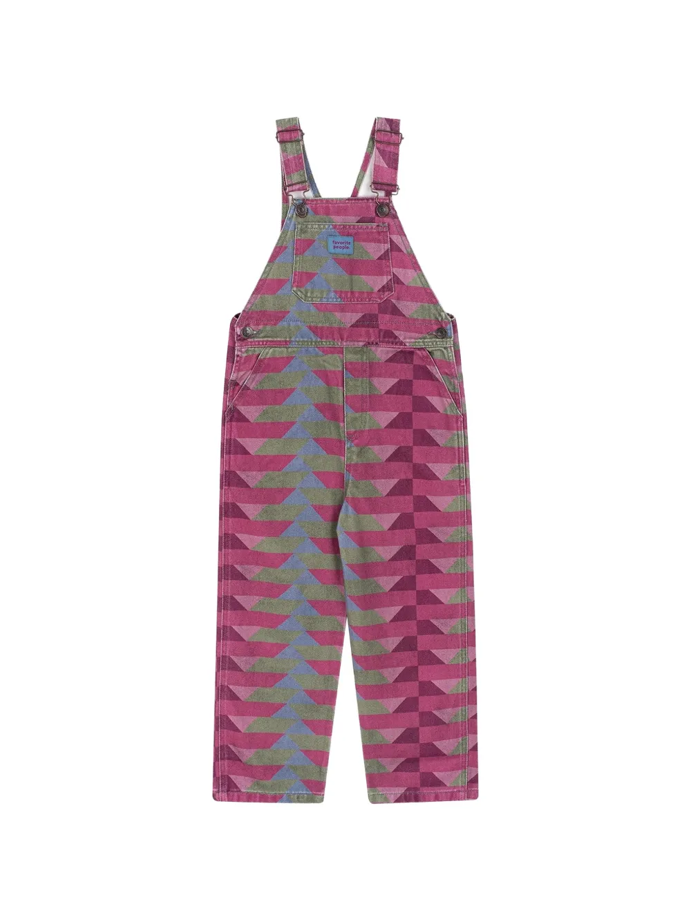 Favorite People Crew geometric-pattern overalls - Rosa