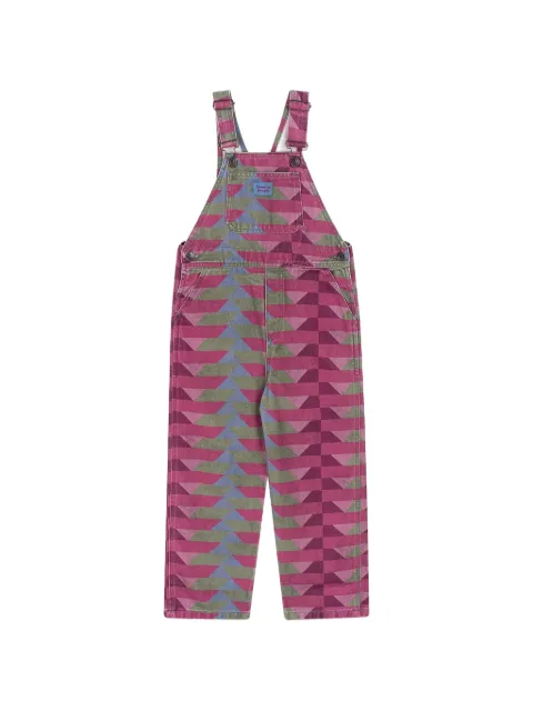 Favorite People Crew geometric-pattern overalls