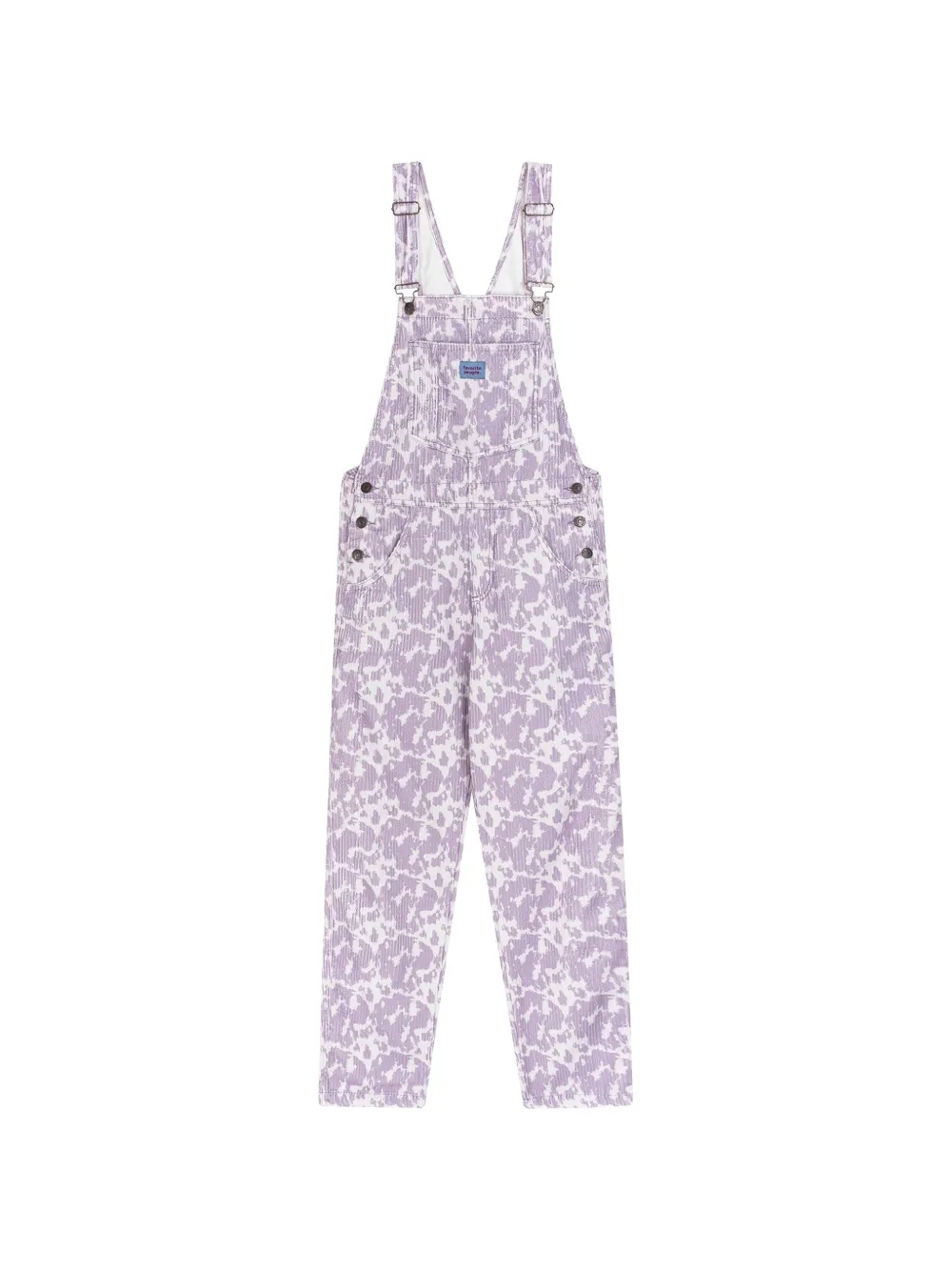 Favorite People Mainstreet cow-pattern corduroy overalls - Viola