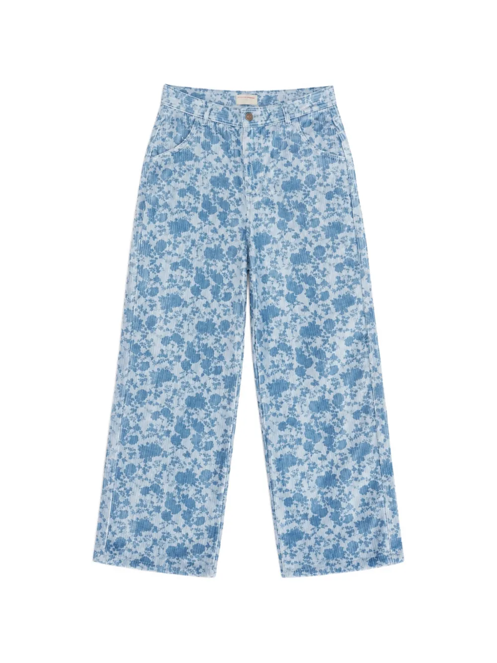 Favorite People Bakery floral-print corduroy trousers