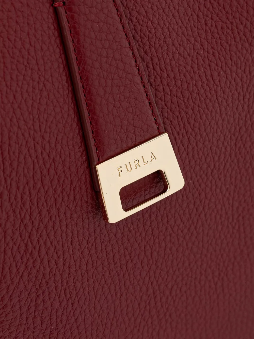 Furla Leren shopper Rood