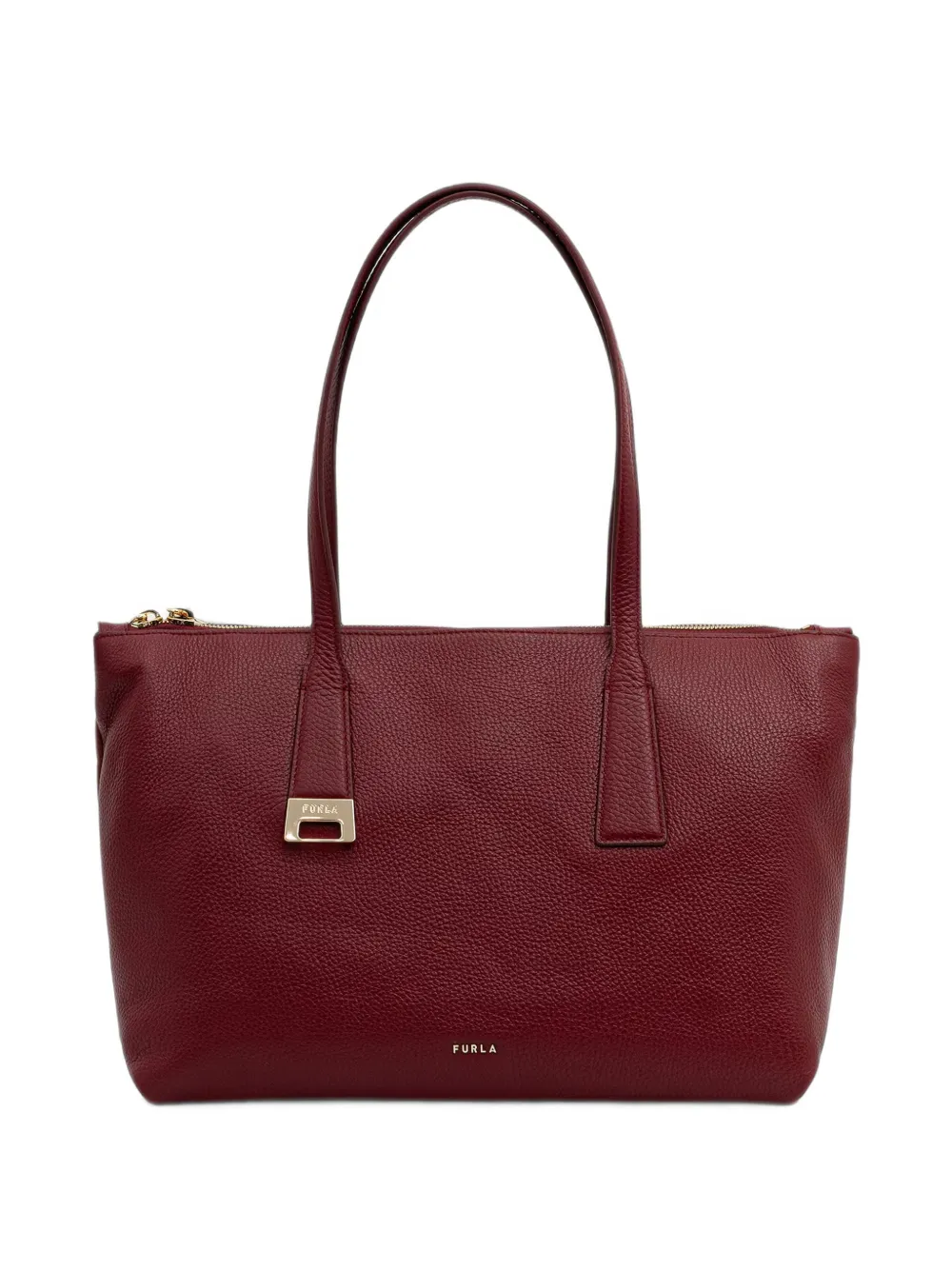 Furla medium Olivia leather tote bag - Rosso