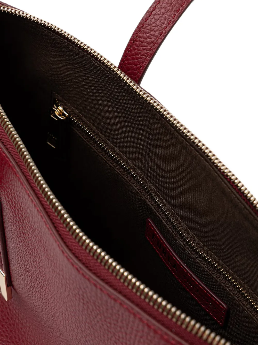 Furla Leren shopper Rood