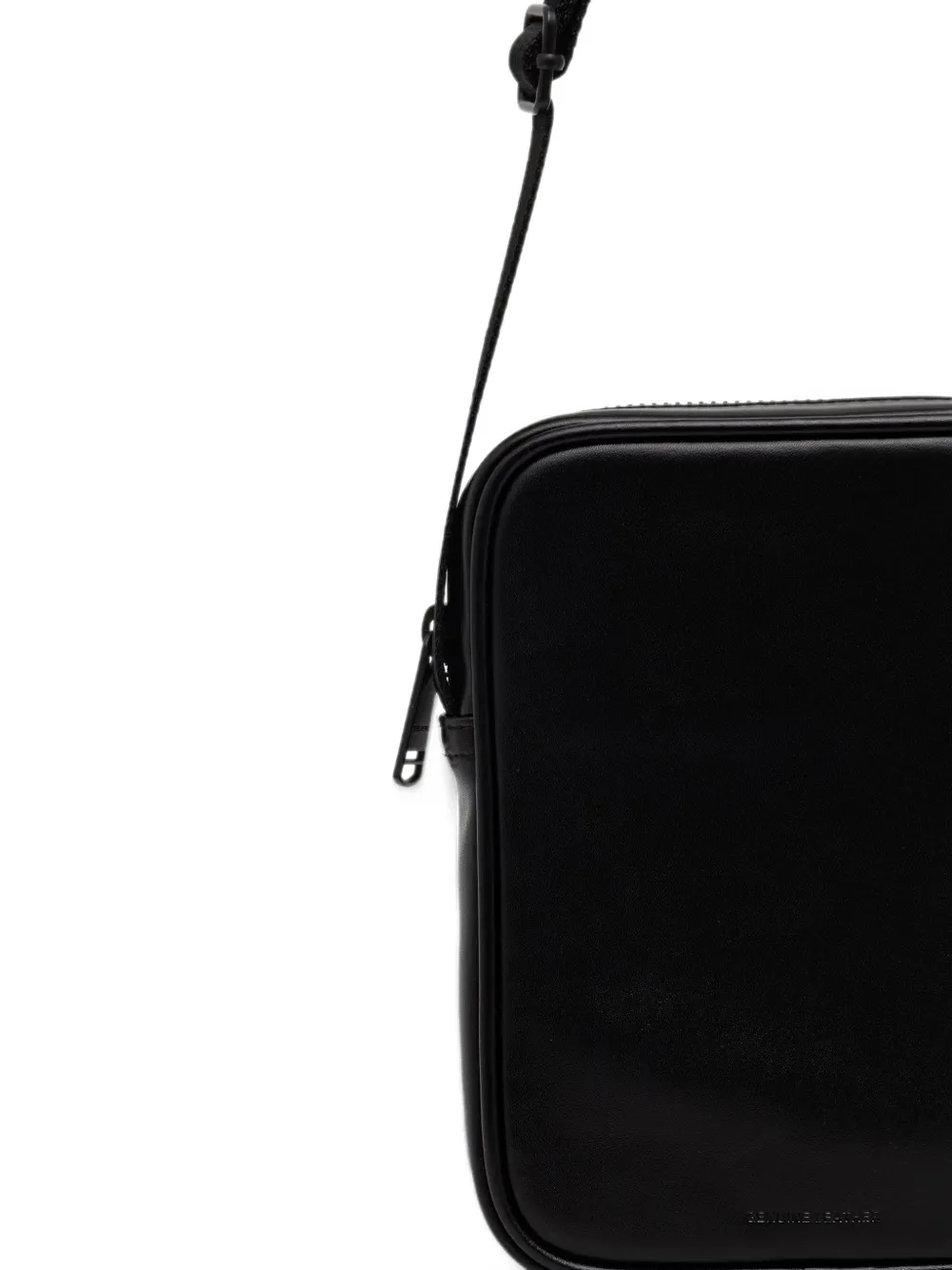 Fred Perry logo-embroidered messenger bag Zwart