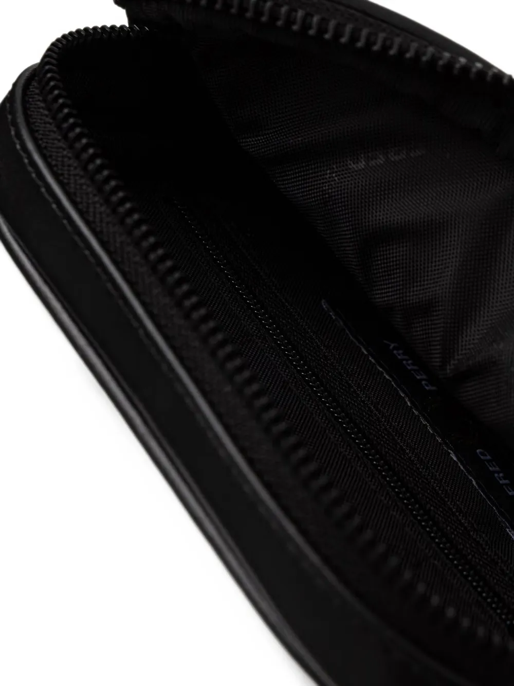 Fred Perry logo-embroidered messenger bag Zwart