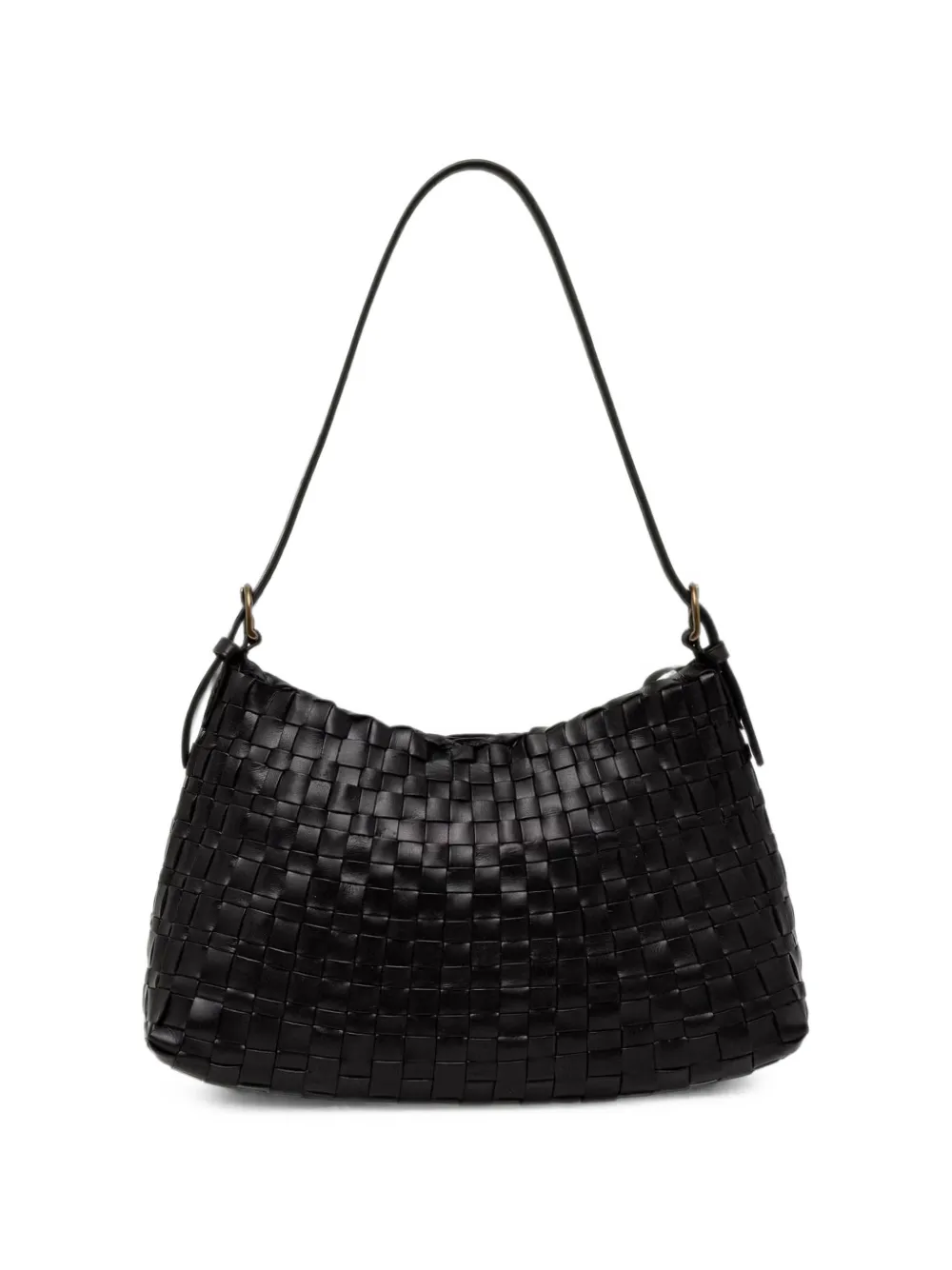 DRAGON DIFFUSION Salvage woven leather shoulder bag - Black