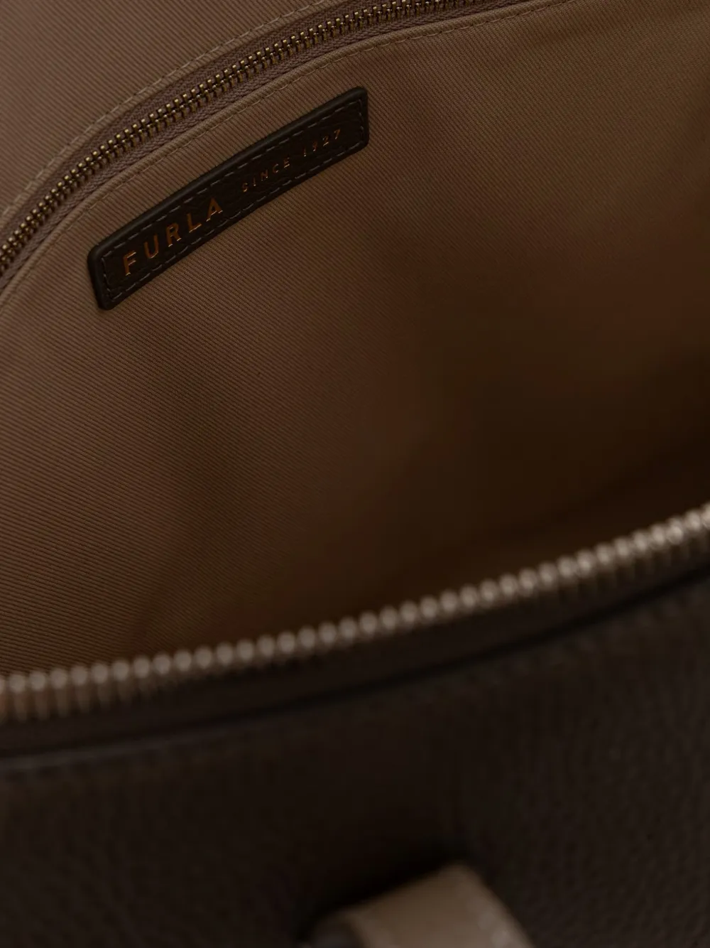 Furla Grote Olivia leren shopper Bruin