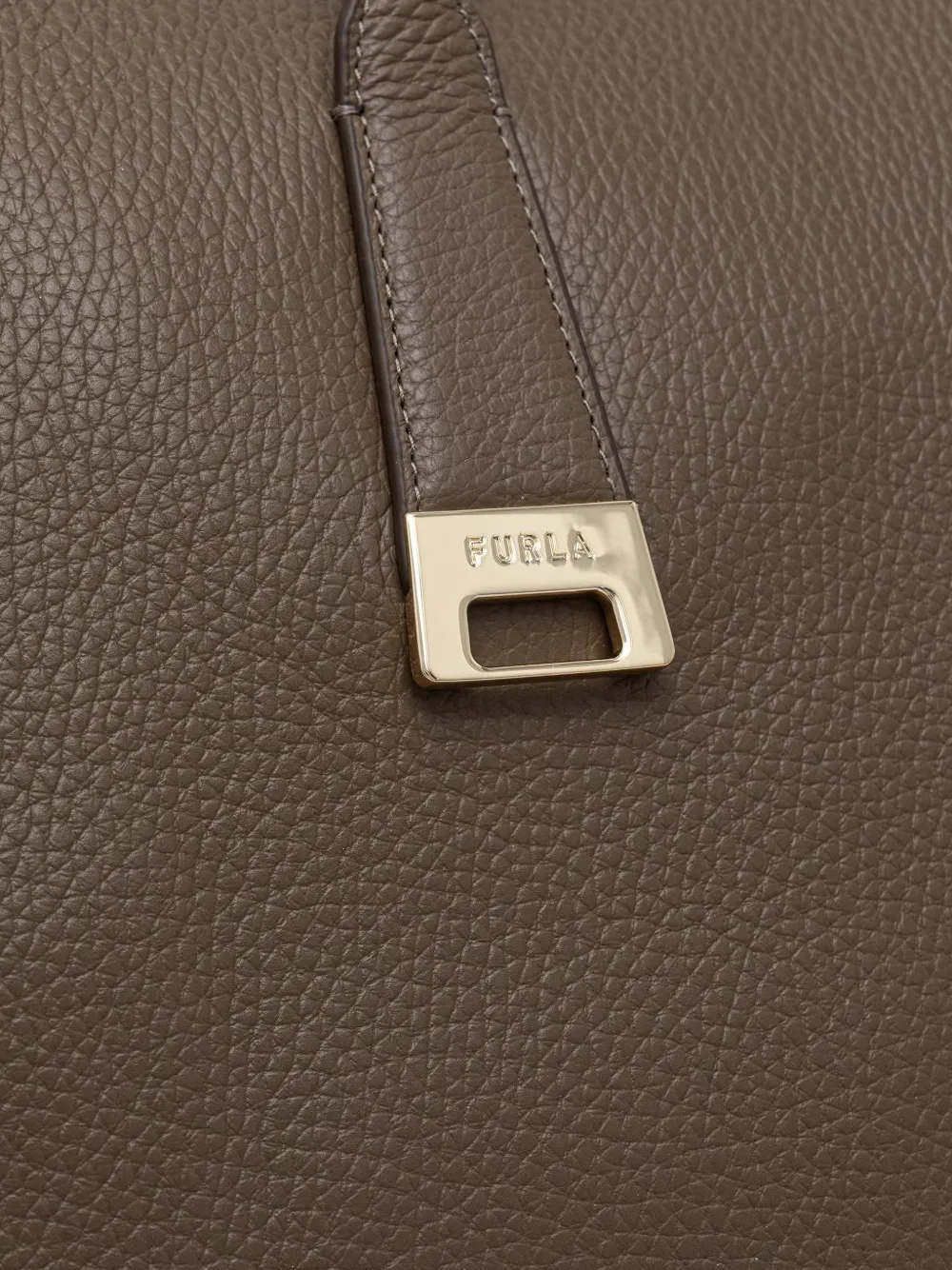 Furla Grote Olivia leren shopper Bruin