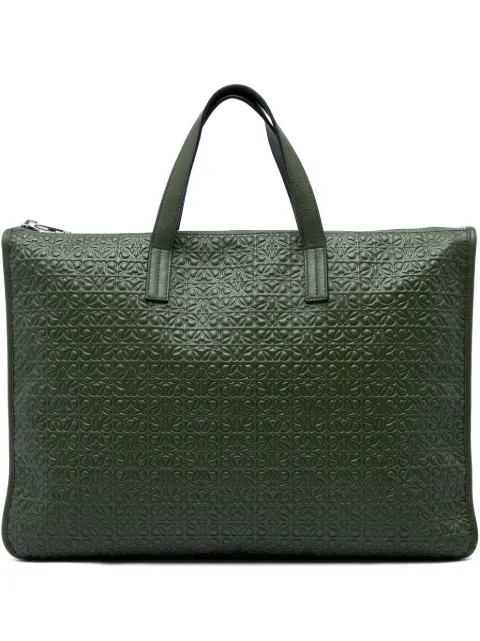 Loewe Pre-Owned 2011 Anagram Embossed Leather Toledo Briefcase business bag
