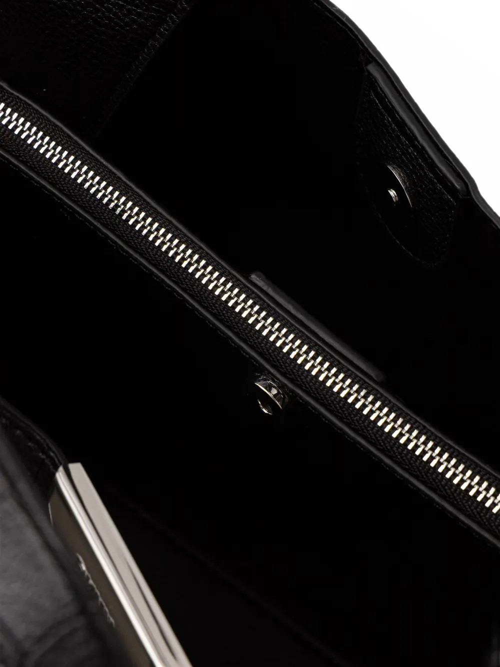 DKNY croc-effect tote bag Zwart
