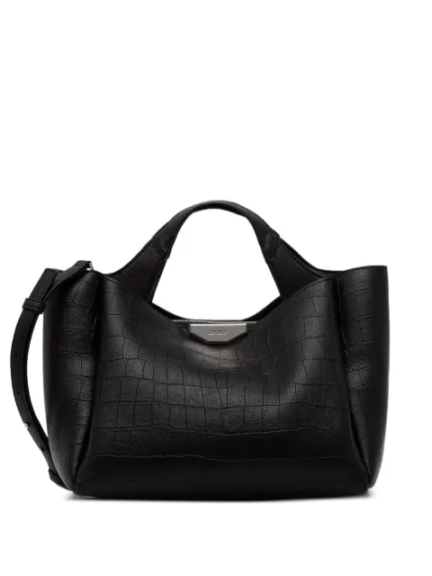 DKNY croc-effect tote bag