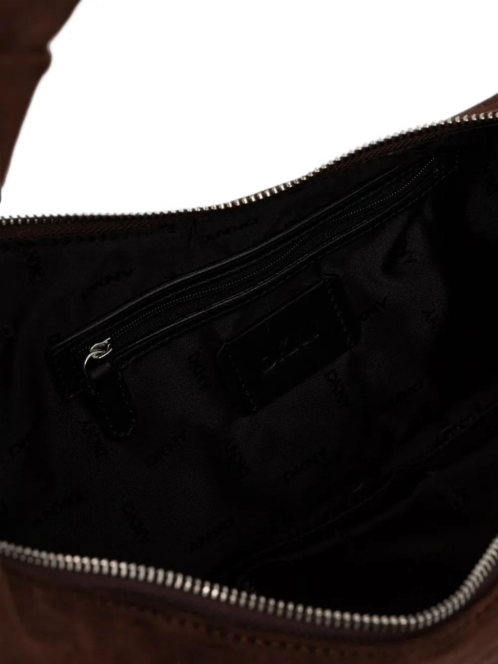 DKNY Schoudertas met franjeafwerking en geknoopt detail Bruin