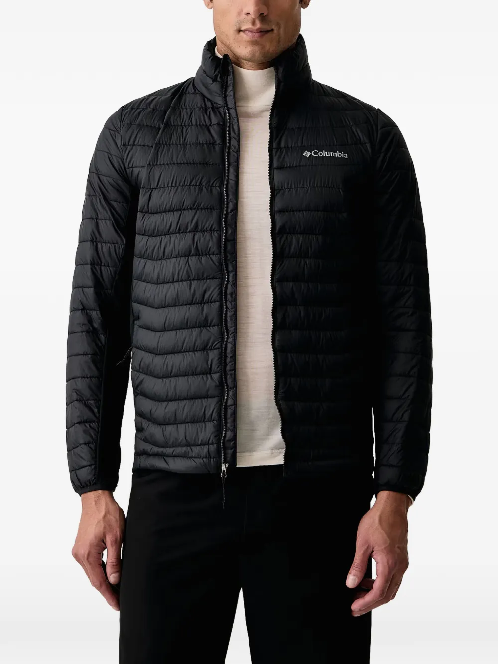 Columbia Sportswear Powder Pass quilted logo-print jacket