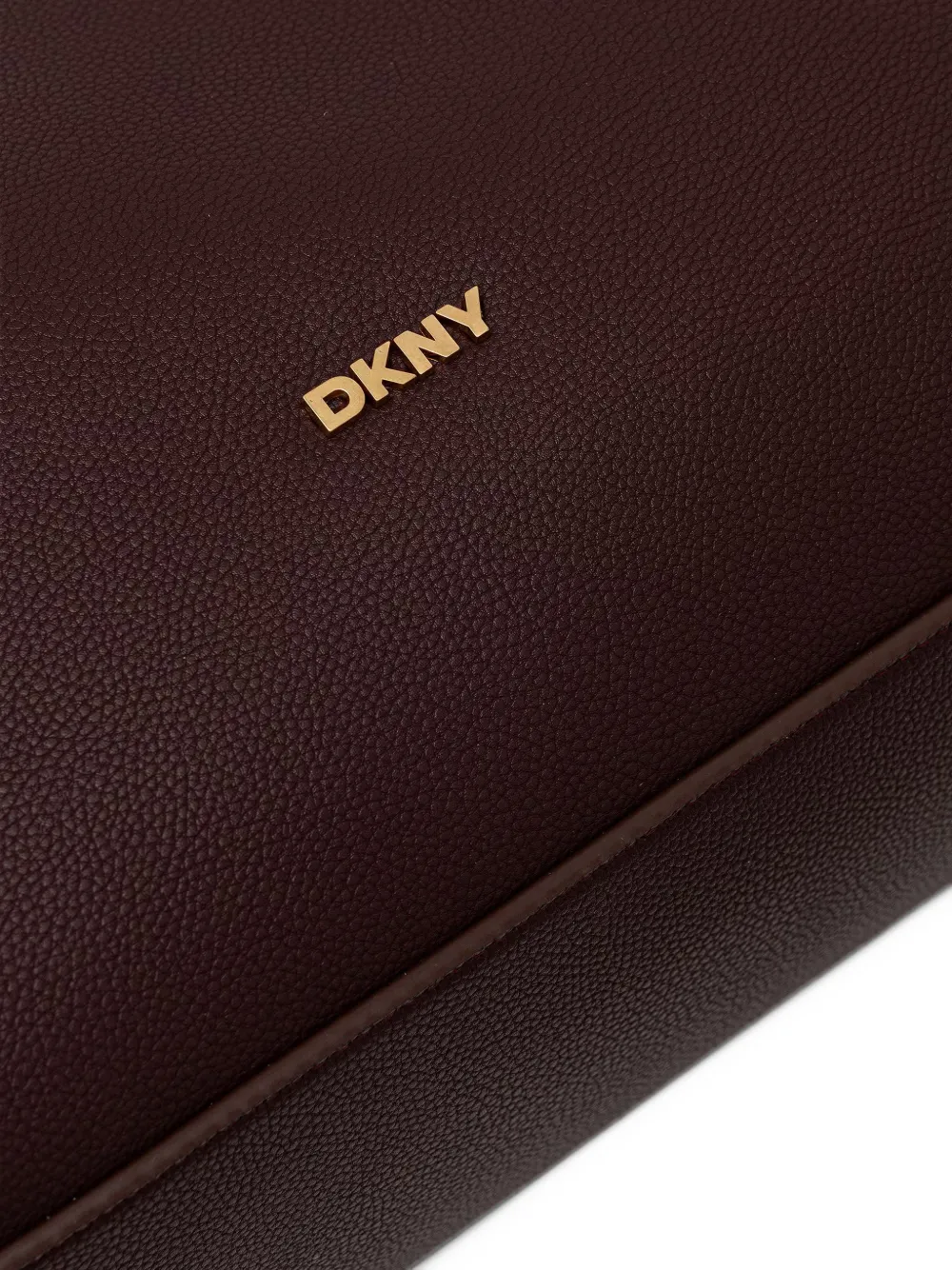 DKNY Bewerkte schoudertas met logo-plakkaat Rood