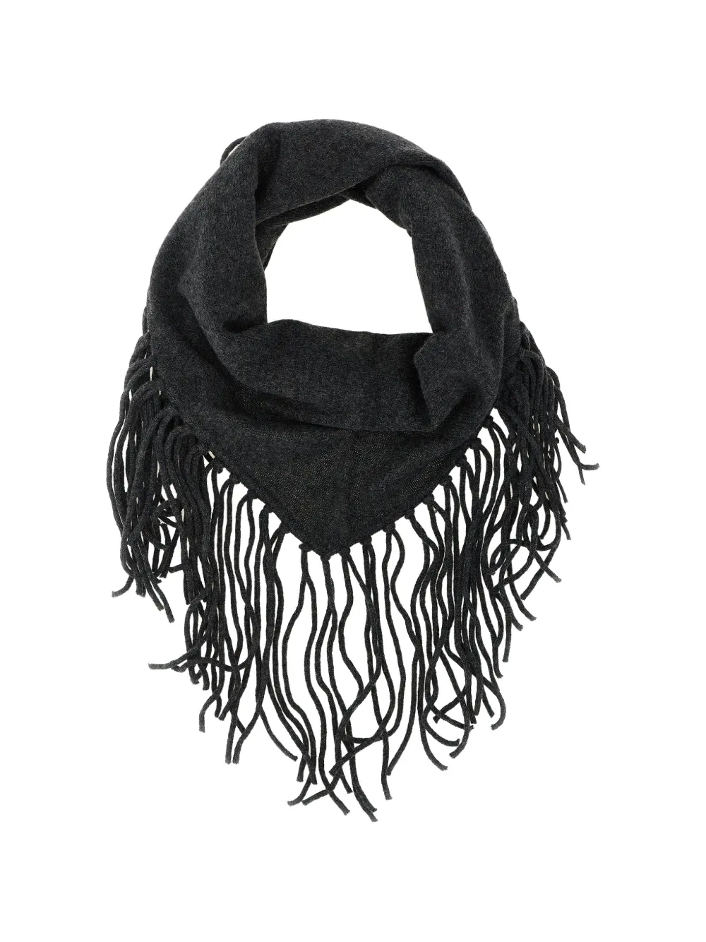 P.a.r.o.s.h Without Fringed Triangular Scarf In Grey