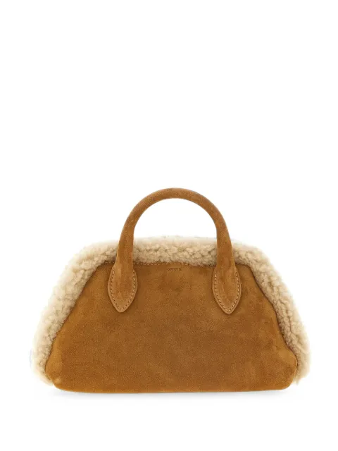 Coperni Duffle shearling-trim belt bag