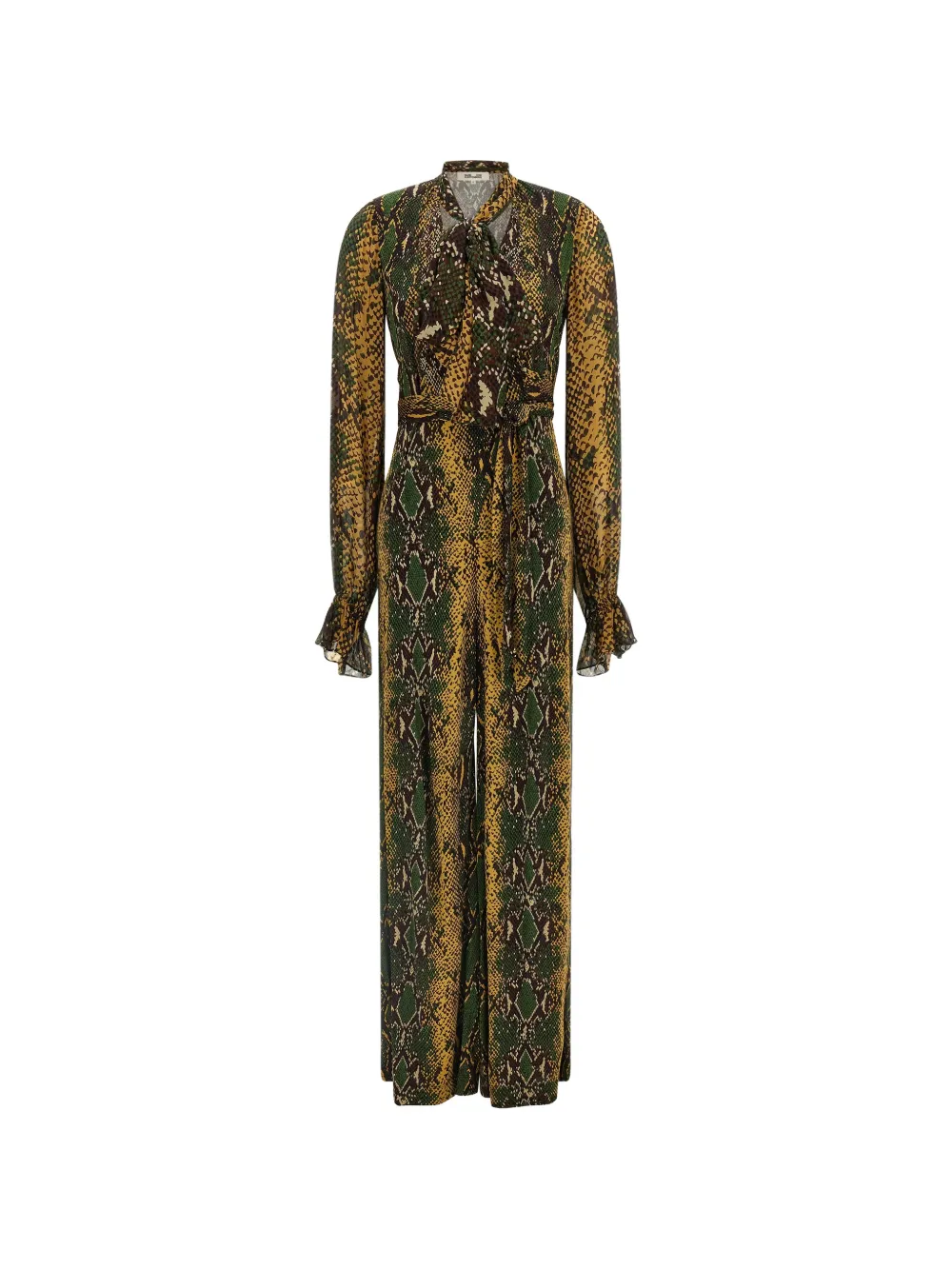 DVF Diane von Furstenberg Lucia python-print jumpsuit