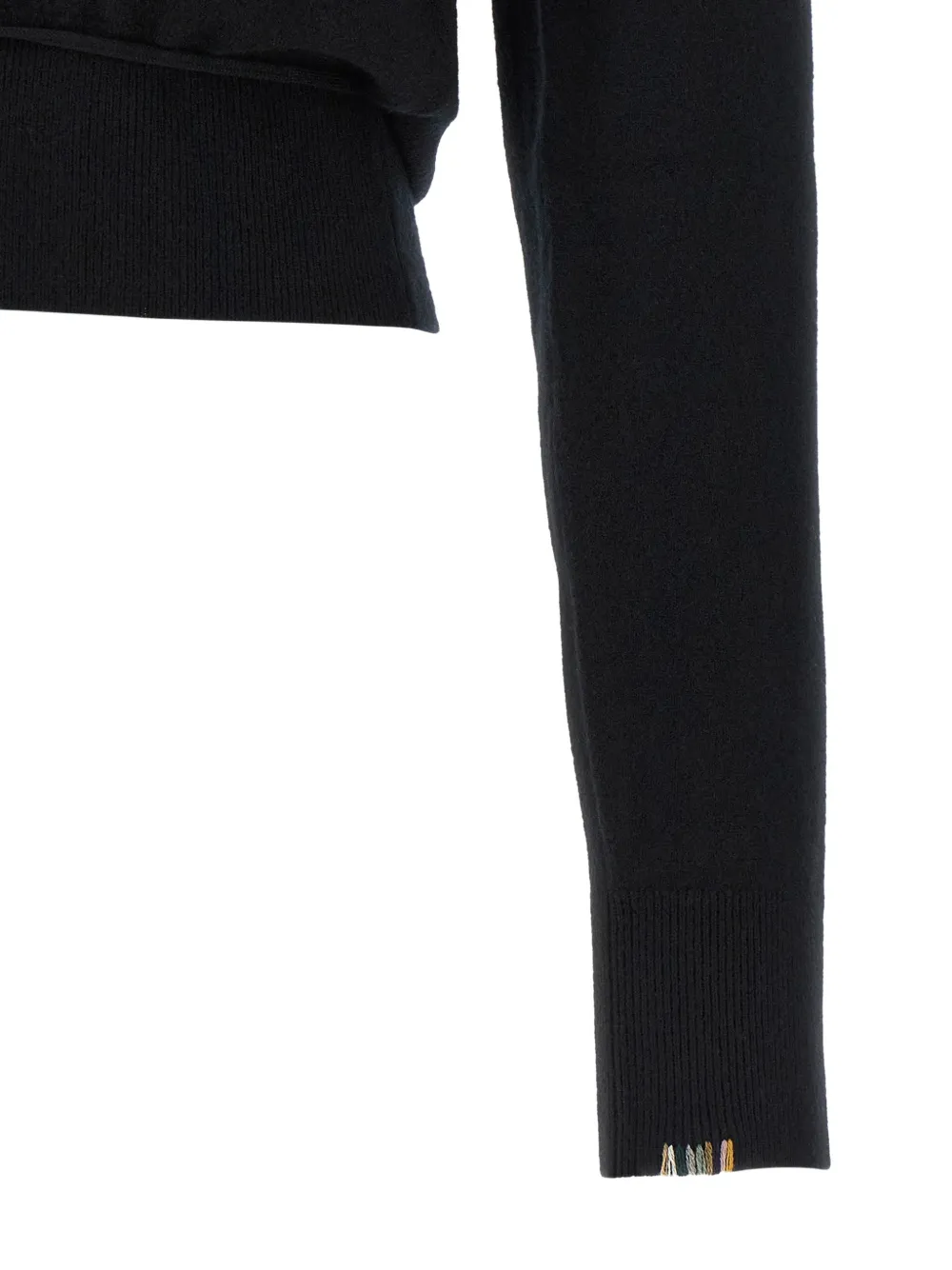 extreme cashmere n°516 Ella wrap-around cardigan Zwart