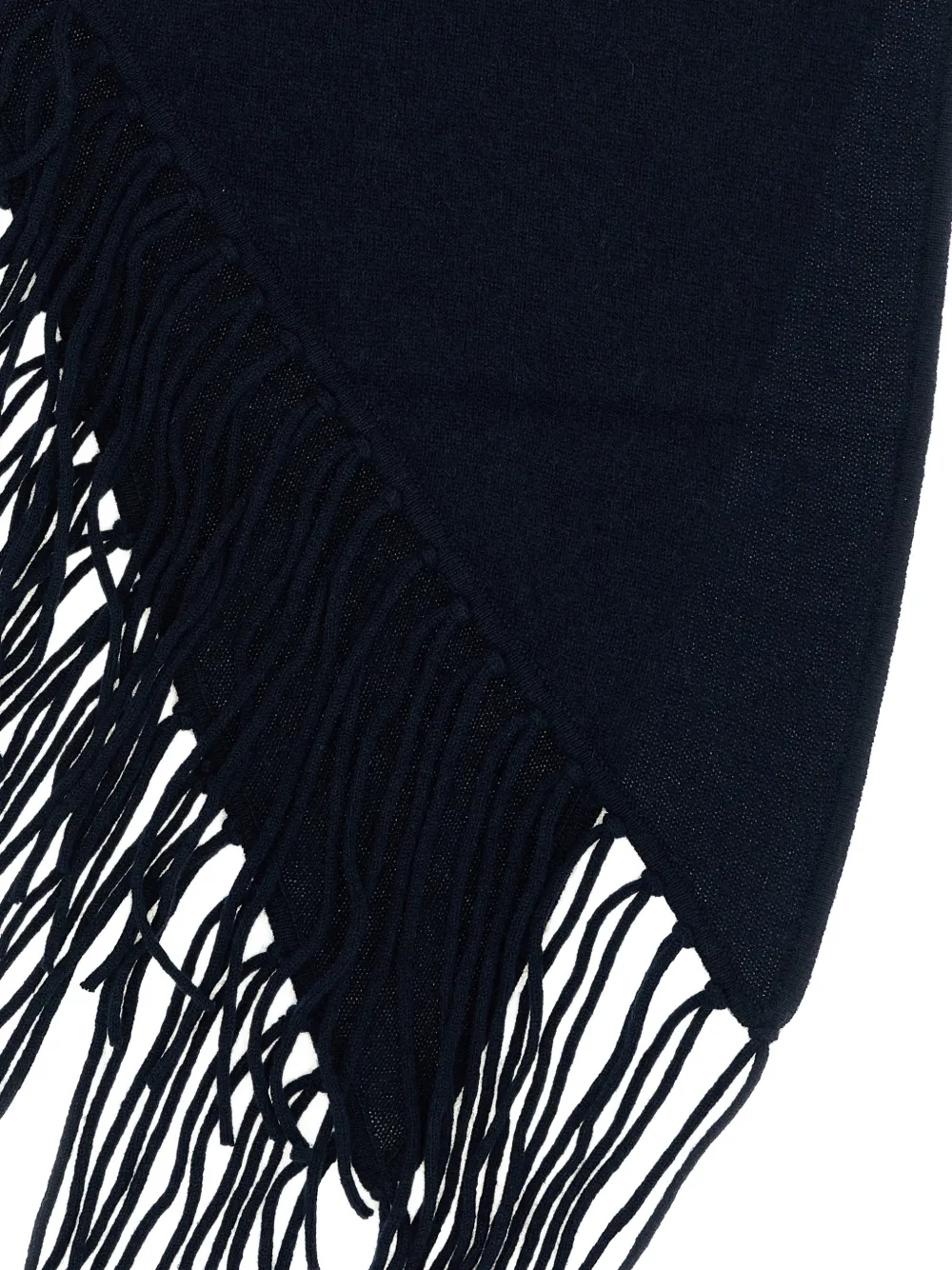 P.A.R.O.S.H. Without driehoekige sjaal met franje-afwerking Blauw