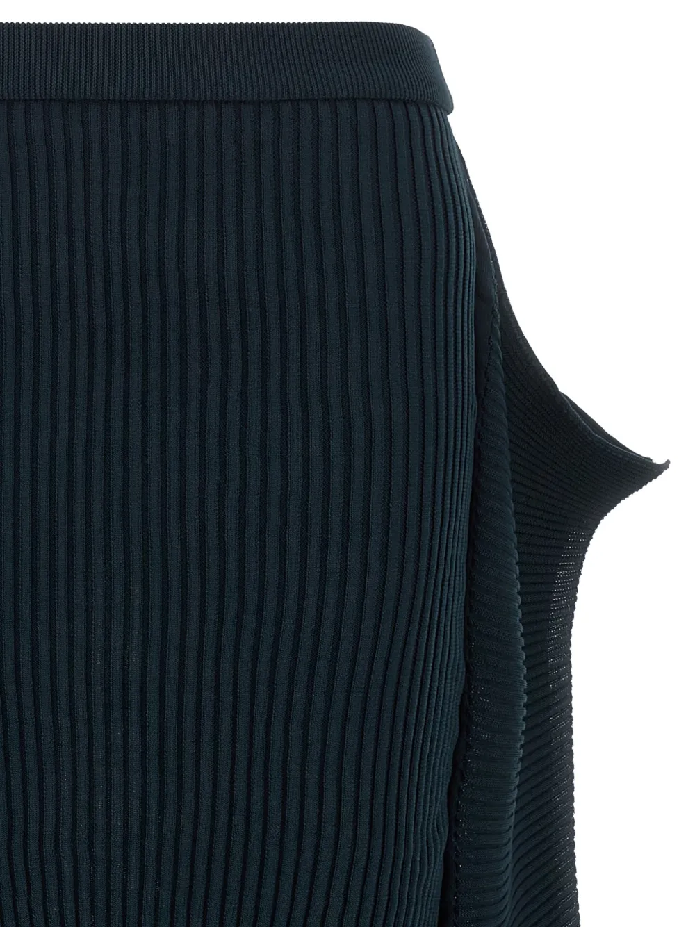 Issey Miyake Prance ribgebreide midi-rok Blauw