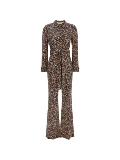 DVF Diane von Furstenberg jumpsuit Michele Murano con estampado eye diagonale marittimo