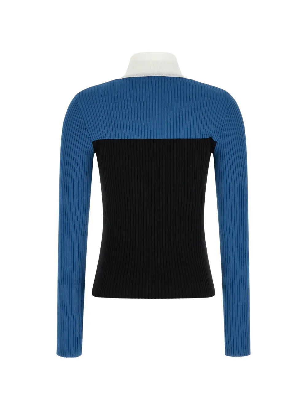 Courrèges Geribbelde trui met colourblocking Blauw