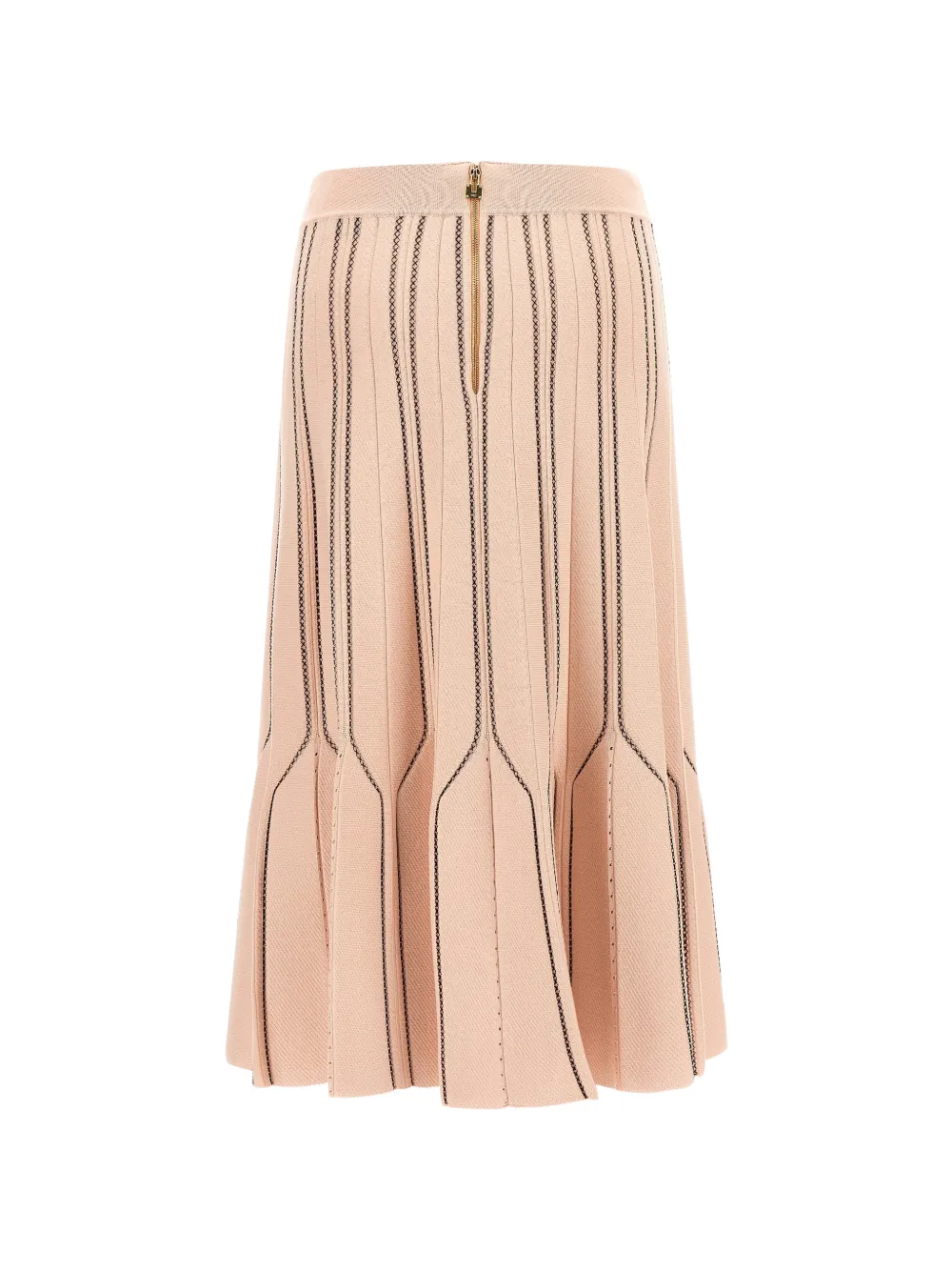 Elisabetta Franchi Origami gebreide rok Beige