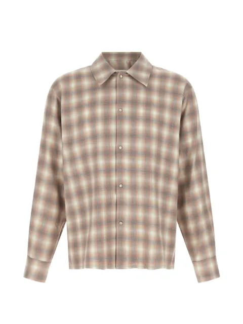 Second/Layer check dégradé shirt