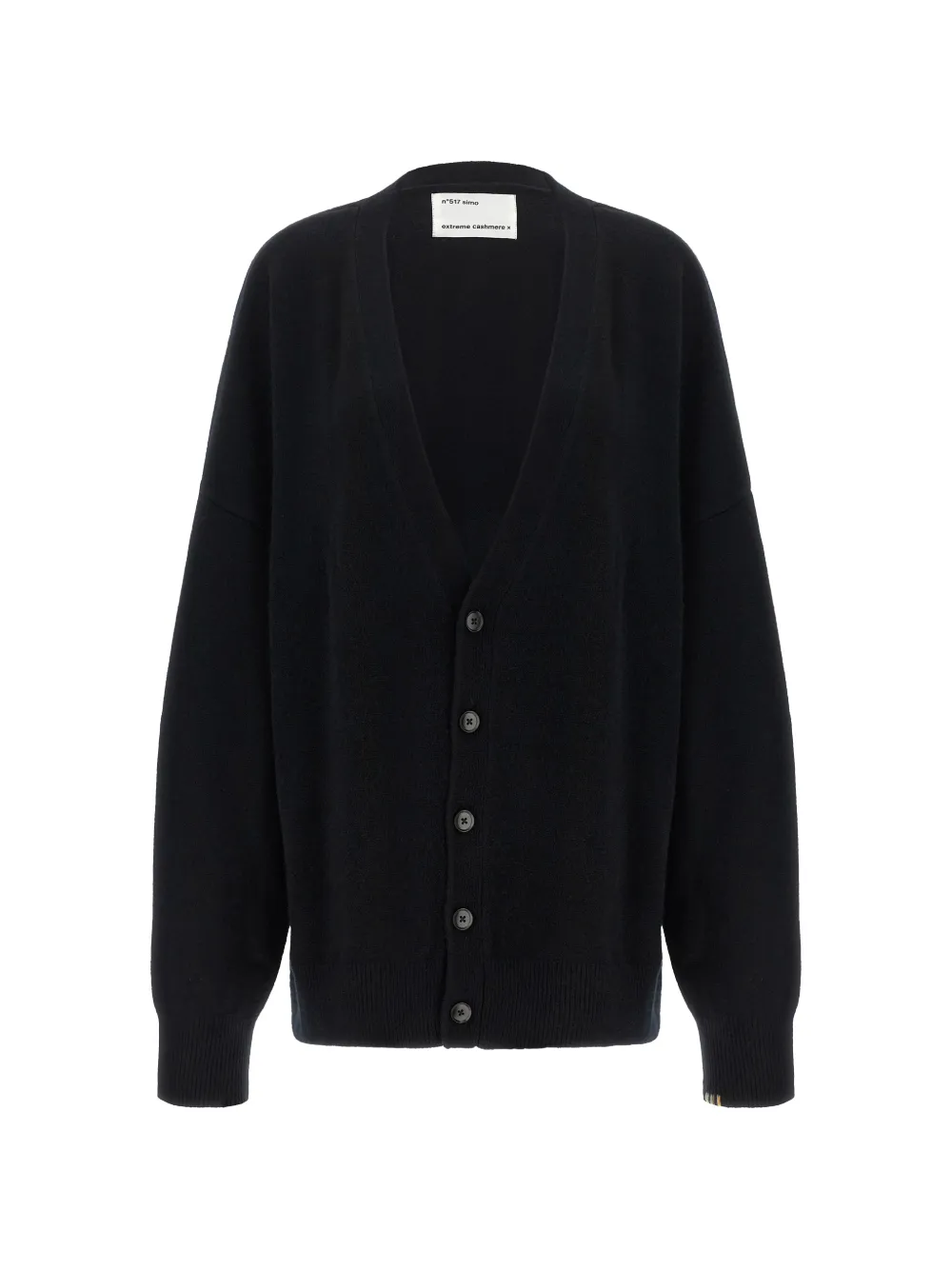 extreme cashmere n°517 Simo oversized cardigan - Black