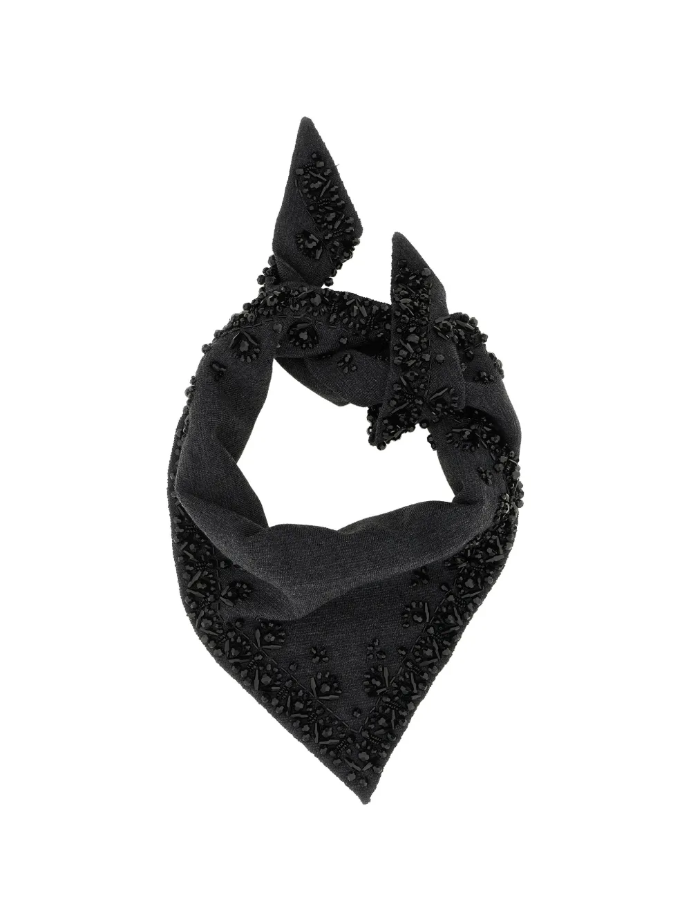P.A.R.O.S.H. Look26 bead-embellished triangle scarf