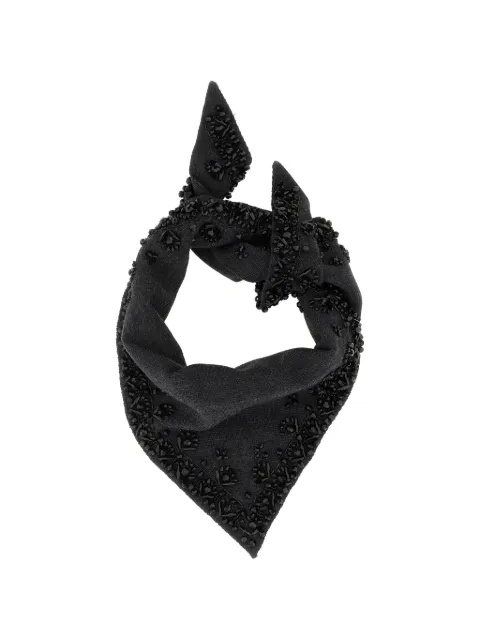 P.A.R.O.S.H. Look26 bead-embellished triangle scarf