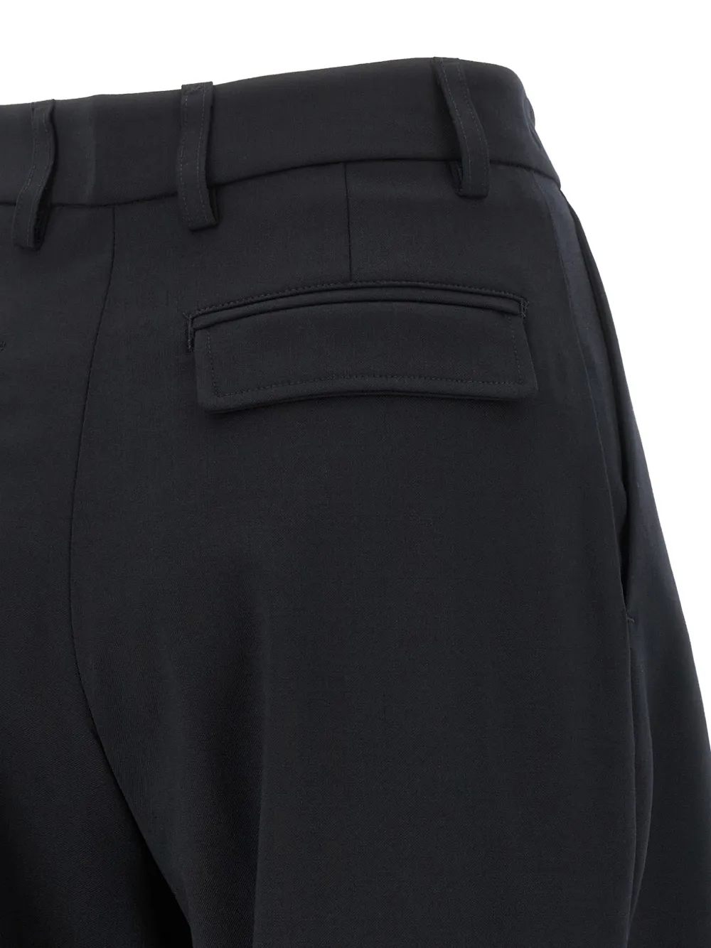 THELATEST Axel broek met wijde pijpen Blauw