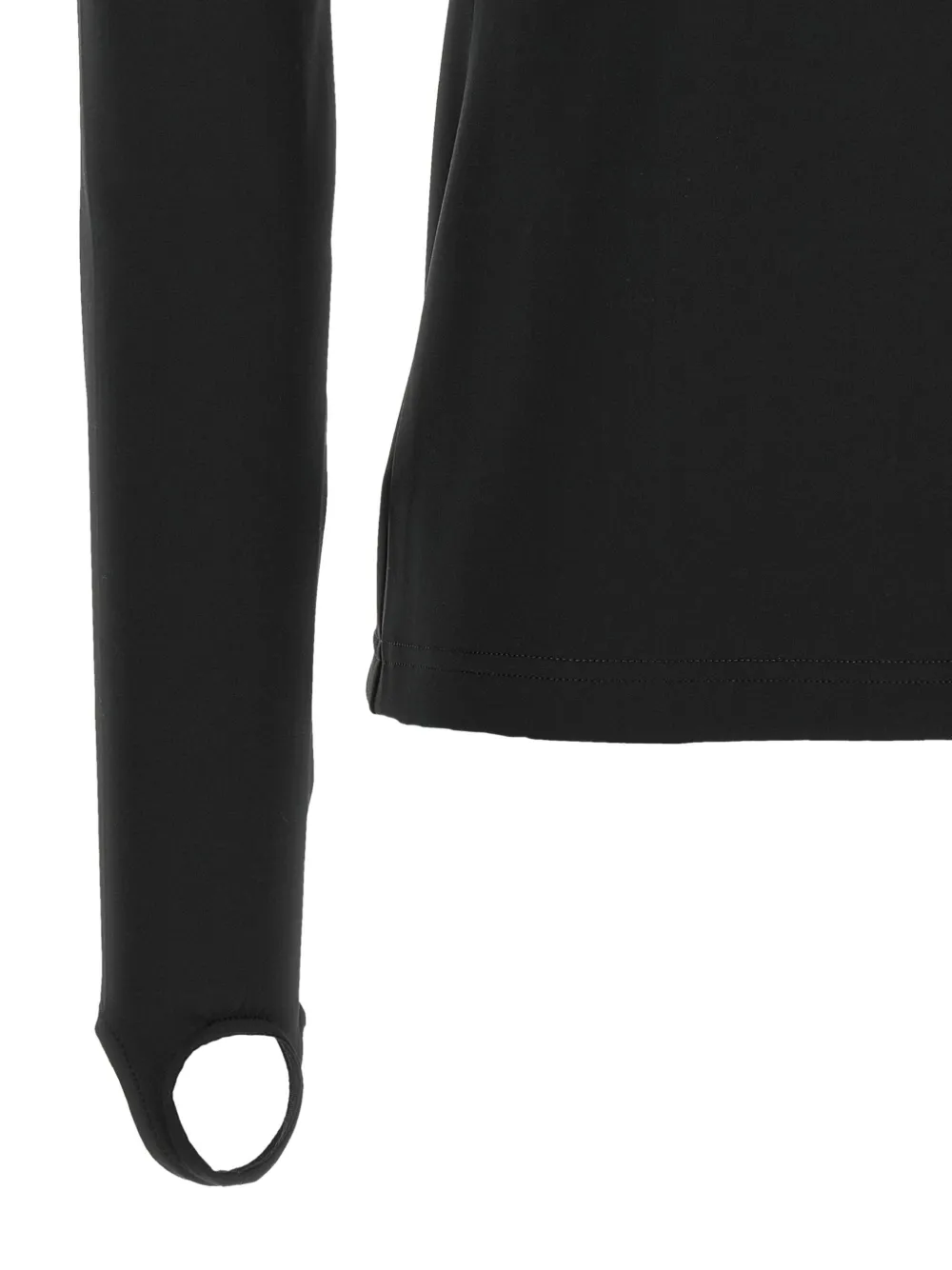 Courrèges Second Skin logo-patch sweater Zwart