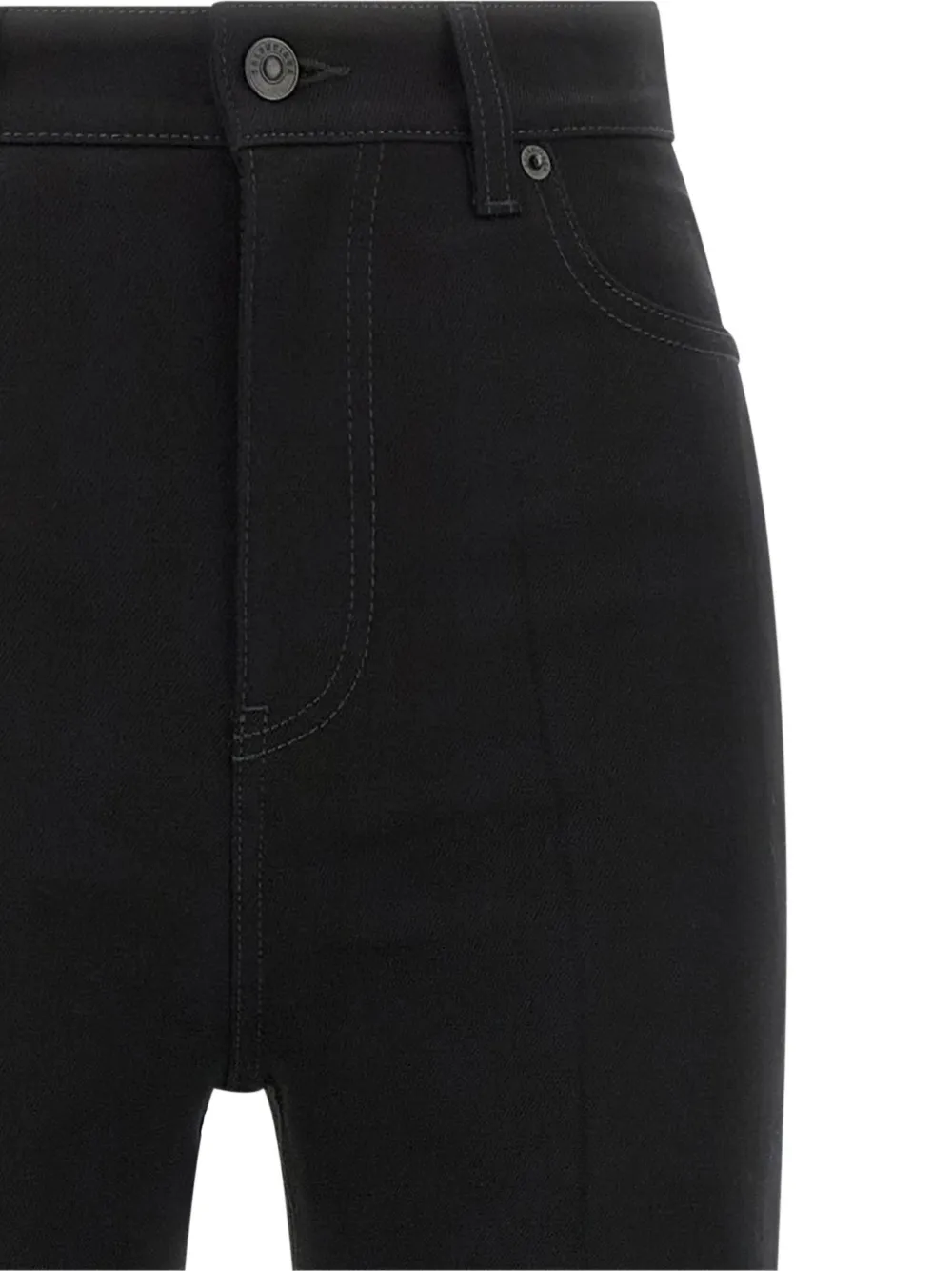Balenciaga High-waist jeans met persvouw Zwart