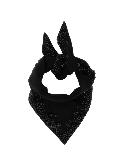 P.A.R.O.S.H. 'Look26 bead-embroidered triangular scarf