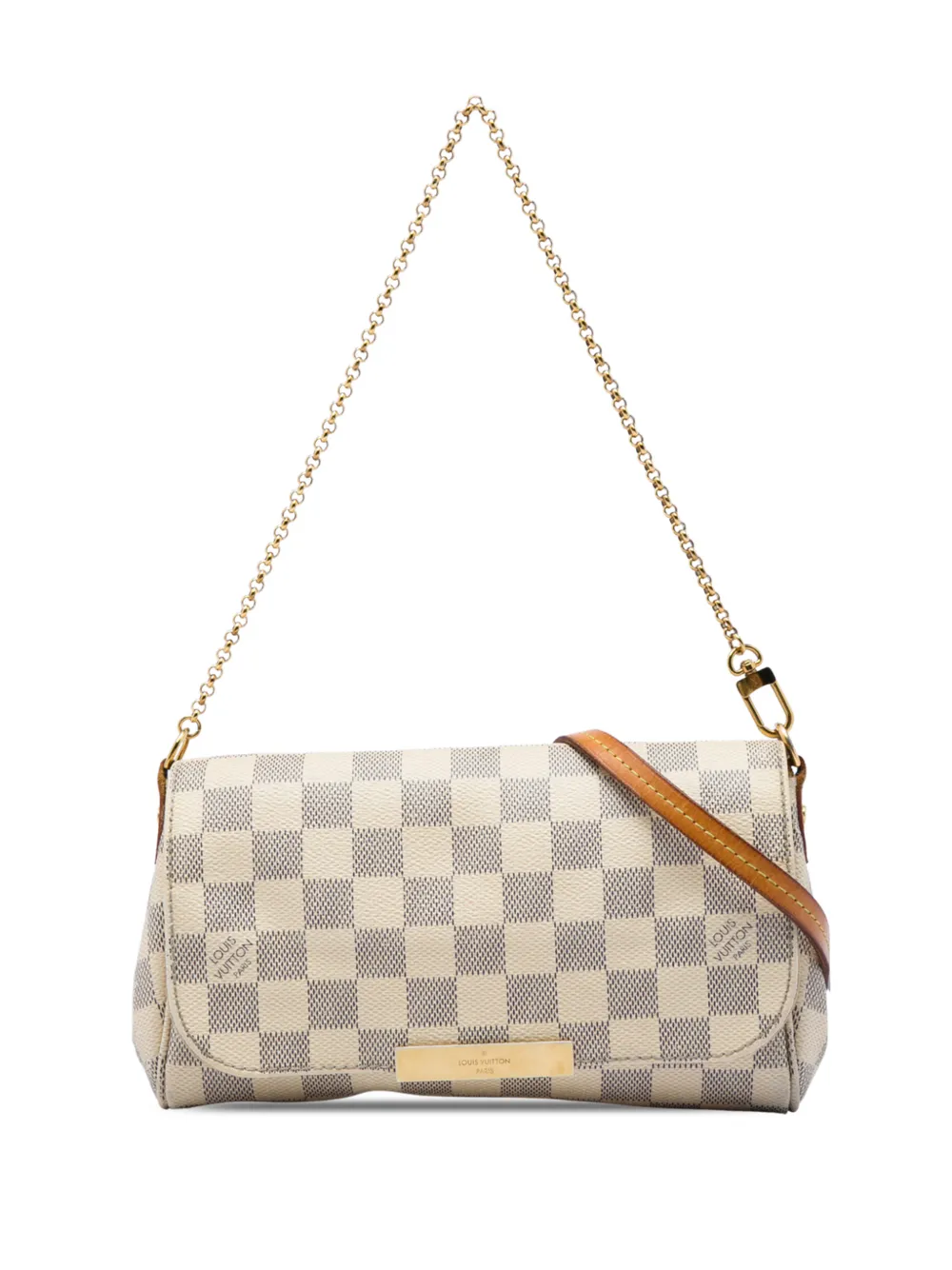 Louis Vuitton Pre-Owned 2016 Damier Azur Favorite PM satchel - Bianco